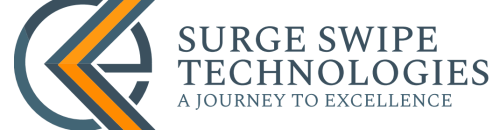Surge Swipe Official Logo Surge Swipe logo with modern design symbolizing technology and innovation.
